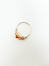 Load image into Gallery viewer, Strawberry Quartz Stones Gold Wire Ring